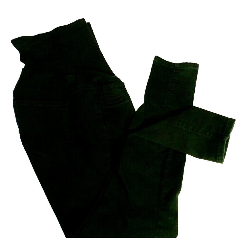 Indigo Blue Black Maternity Skinny Jeans